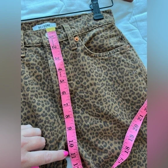 RE/DONE 70S BOOTCUT LEOPARD TWILL JEAN NWT - Picture 13 of 16